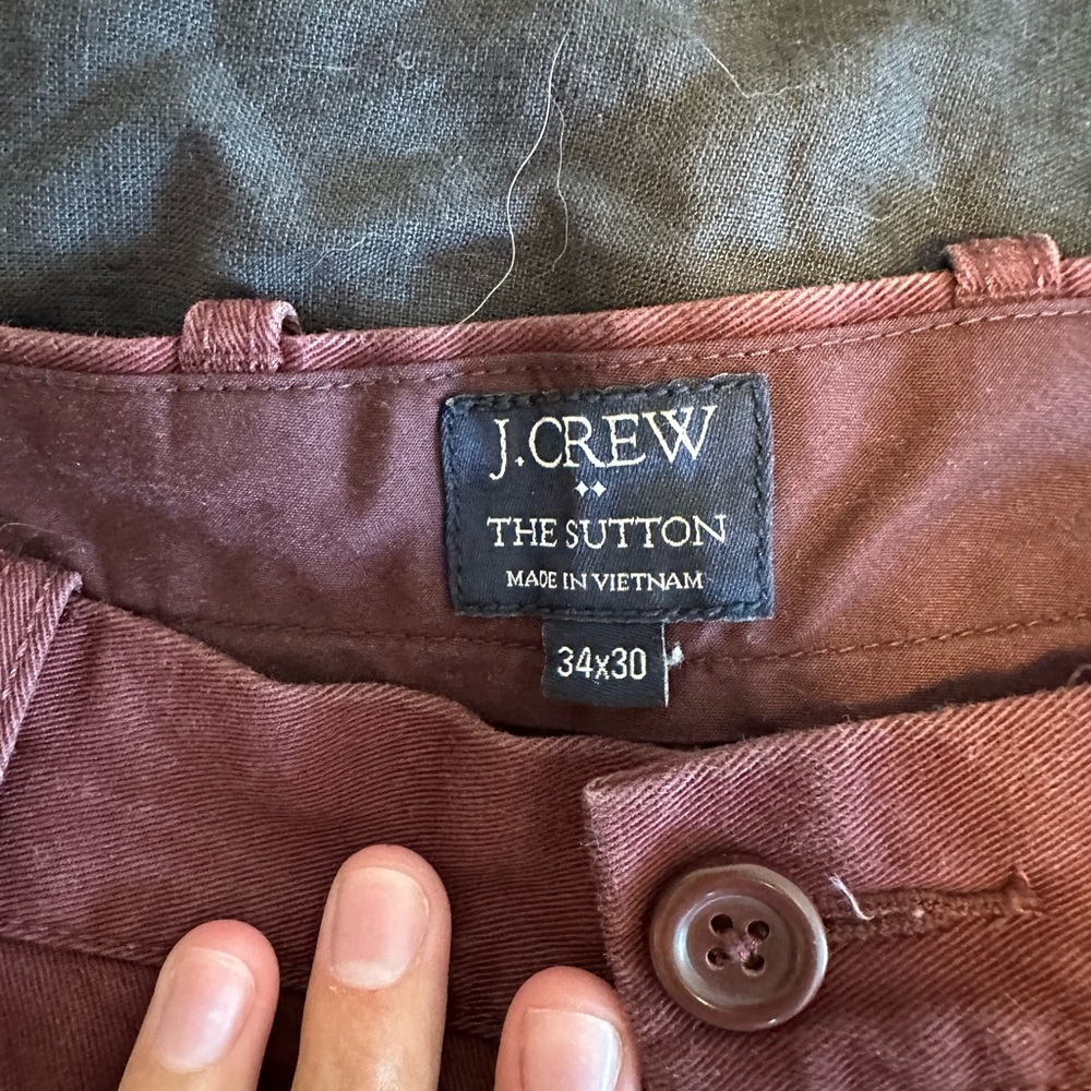 Jcrew Men’s Sutton Chinos
